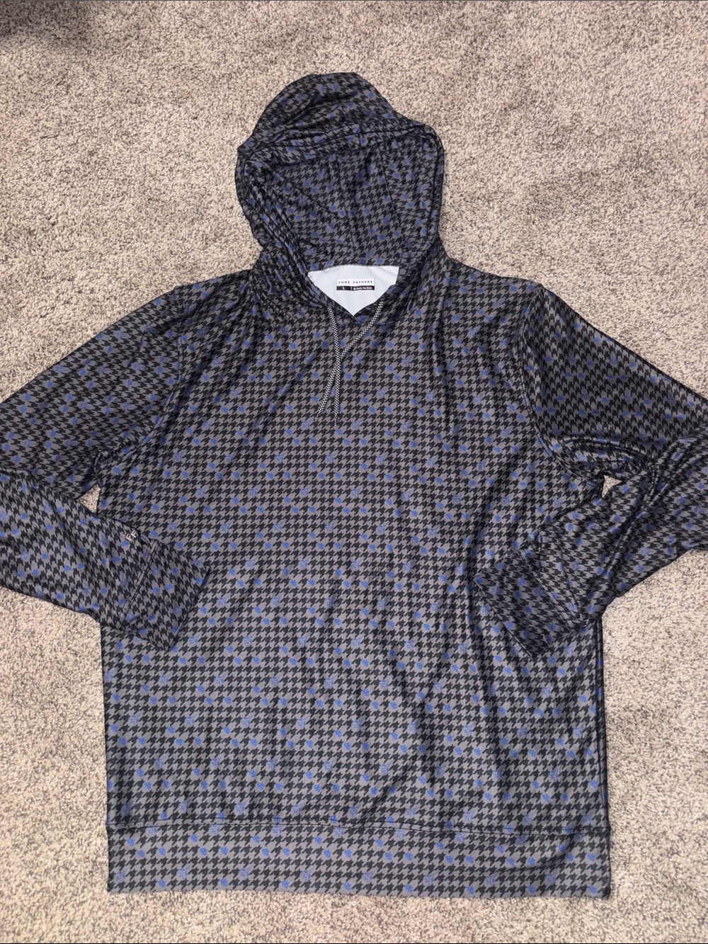 Fore Fathers Hooded Long Sleeve Shirt size large